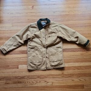 Made In USA L.L. Bean Canvas Barn Jacket Size Woman's Small (Fits Oversized)